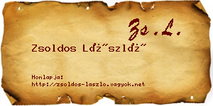 Zsoldos László névjegykártya